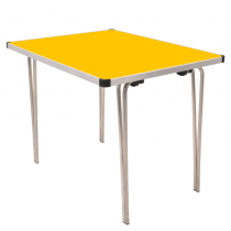 Laminate Folding Table | 700 x 915 x 760mm | 3ft x 2ft 6″ | Yellow | GOPAK Contour25