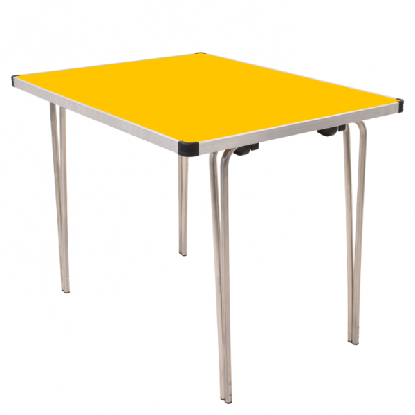Laminate Folding Table | 700 x 915 x 760mm | 3ft x 2ft 6" | Yellow | GOPAK Contour25