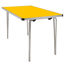 Laminate Folding Table | 508 x 1220 x 685mm | 4ft x 2ft 3″ | Yellow | GOPAK Contour25