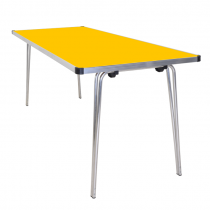 Laminate Folding Table | 508 x 1520 x 760mm | 5ft x 2ft 6″ | Yellow | GOPAK Contour25