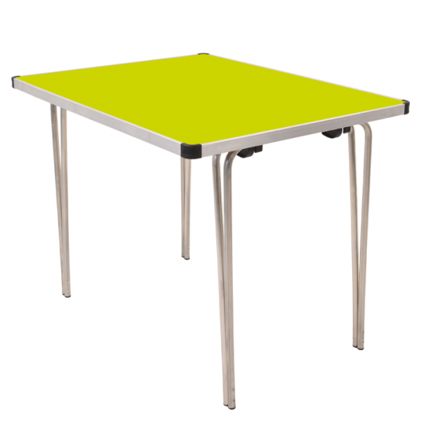 Laminate Folding Table | 546 x 915 x 610mm | 3ft x 2ft | Acid Green | GOPAK Contour25