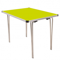 Laminate Folding Table | 584 x 915 x 610mm | 3ft x 2ft | Acid Green | GOPAK Contour25