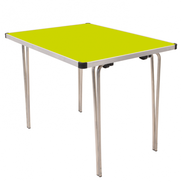 Laminate Folding Table | 700 x 915 x 685mm | 3ft x 2ft 3" | Acid Green | GOPAK Contour25