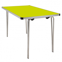 Laminate Folding Table | 700 x 1220 x 610mm | 4ft x 2ft | Acid Green | GOPAK Contour25