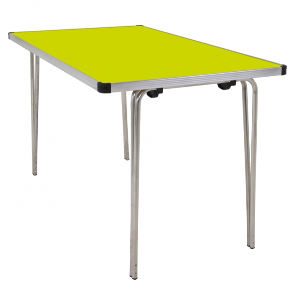 Laminate Folding Table | 508 x 1220 x 760mm | 4ft x 2ft 6" | Acid Green | GOPAK Contour25