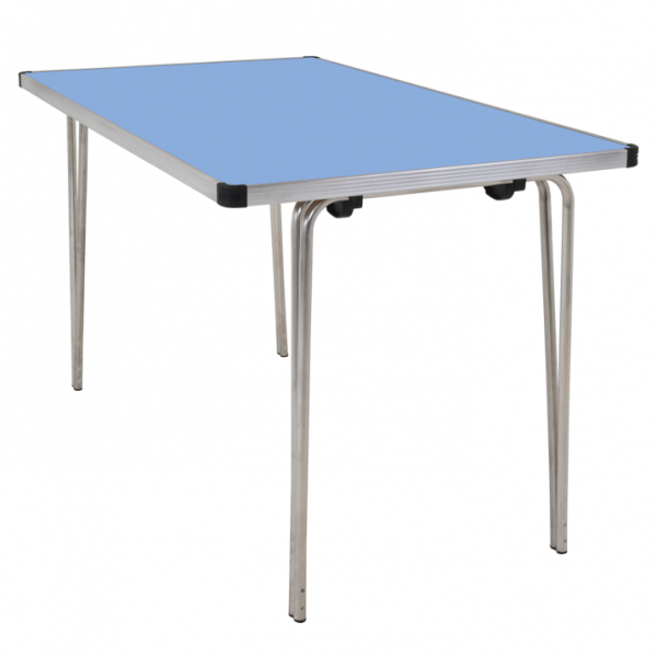 Laminate Folding Table | 584 x 1220 x 610mm | 4ft x 2ft | Pastel Blue | GOPAK Contour25