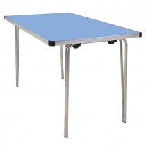 Laminate Folding Table | 546 x 1220 x 685mm | 4ft x 2ft 3" | Pastel Blue | GOPAK Contour25