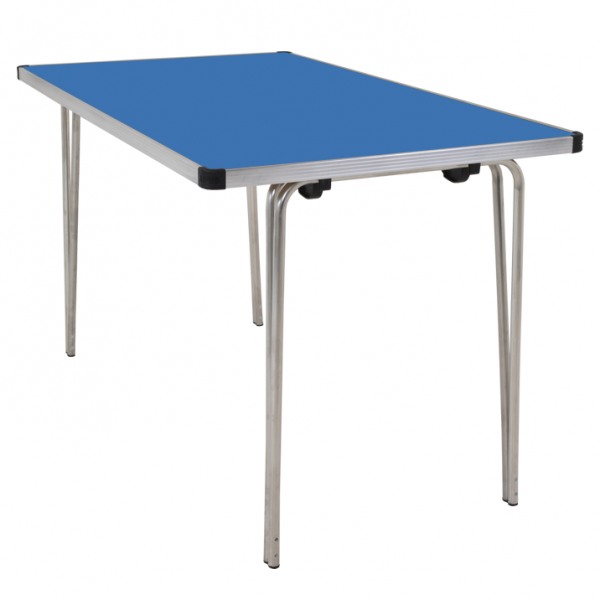 Laminate Folding Table | 760 x 1220 x 685mm | 4ft x 2ft 3" | Azure | GOPAK Contour25