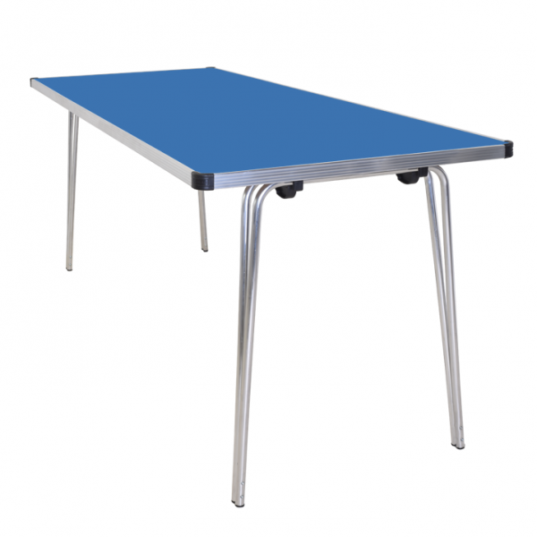 Laminate Folding Table | 508 x 1520 x 610mm | 5ft x 2ft | Azure | GOPAK Contour25