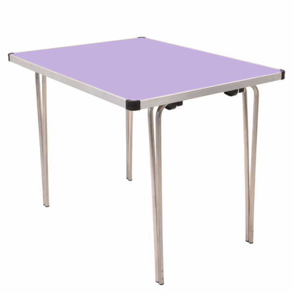 Laminate Folding Table | 508 x 915 x 610mm | 3ft x 2ft | Lilac | GOPAK Contour25