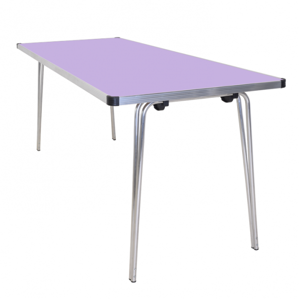 Laminate Folding Table | 635 x 1520 x 610mm | 5ft x 2ft | Lilac | GOPAK Contour25