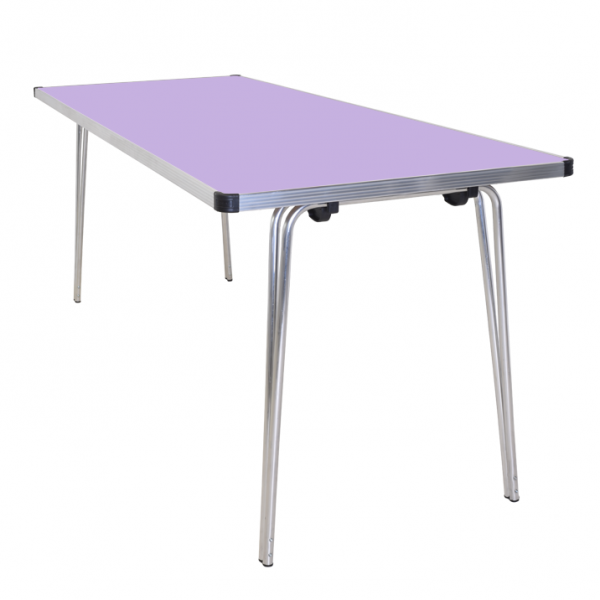 Laminate Folding Table | 584 x 1520 x 685mm | 5ft x 2ft 3" | Lilac | GOPAK Contour25