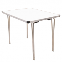 Laminate Folding Table | 546 x 915 x 610mm | 3ft x 2ft | White | GOPAK Contour25