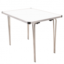 Laminate Folding Table | 635 x 915 x 610mm | 3ft x 2ft | White | GOPAK Contour25