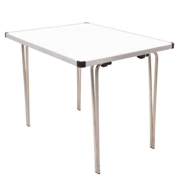 Laminate Folding Table | 700 x 915 x 610mm | 3ft x 2ft | White | GOPAK Contour25