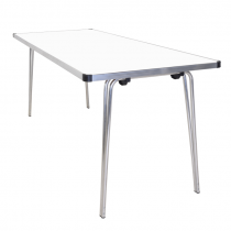 Laminate Folding Table | 760 x 1520 x 685mm | 5ft x 2ft 3″ | White | GOPAK Contour25