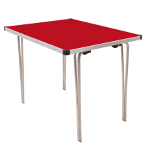Laminate Folding Table | 584 x 915 x 610mm | 3ft x 2ft | Poppy Red | GOPAK Contour25