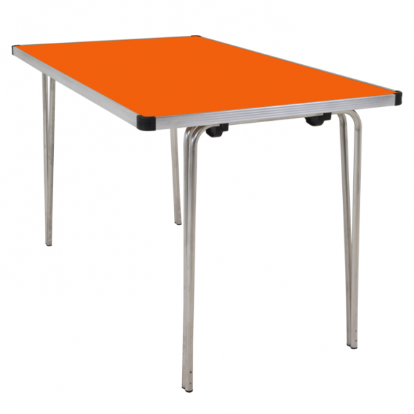 Laminate Folding Table | 584 x 1220 x 610mm | 4ft x 2ft | Orange | GOPAK Contour25