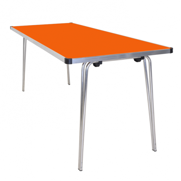 Laminate Folding Table | 546 x 1520 x 685mm | 5ft x 2ft 3" | Orange | GOPAK Contour25