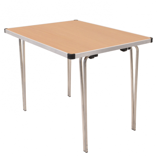 Laminate Folding Table | 584 x 915 x 685mm | 3ft x 2ft 3" | Oak | GOPAK Contour25