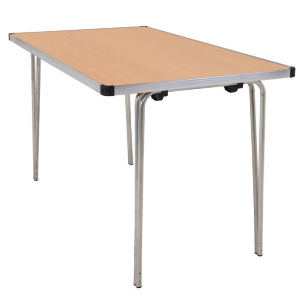 Laminate Folding Table | 508 x 1220 x 610mm | 4ft x 2ft | Oak | GOPAK Contour25