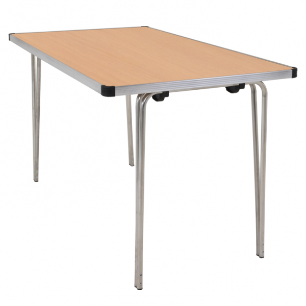 Laminate Folding Table | 760 x 1220 x 610mm | 4ft x 2ft | Oak | GOPAK Contour25