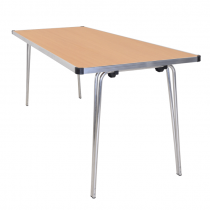Laminate Folding Table | 508 x 1520 x 760mm | 5ft x 2ft 6″ | Oak | GOPAK Contour25