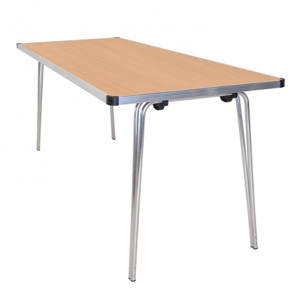 Laminate Folding Table | 635 x 1830 x 480mm | 6ft x 1ft 6" | Oak | GOPAK Contour25