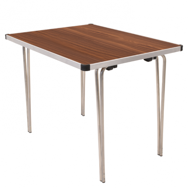 Laminate Folding Table | 584 x 915 x 685mm | 3ft x 2ft 3" | Teak | GOPAK Contour25