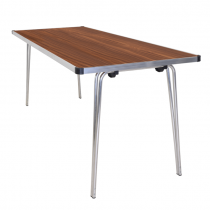 Laminate Folding Table | 700 x 1520 x 760mm | 5ft x 2ft 6" | Teak | GOPAK Contour25
