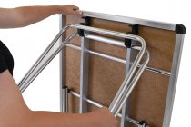 Laminate Folding Table | 508 x 915 x 610mm | 3ft x 2ft | Snow Grit | GOPAK Contour25