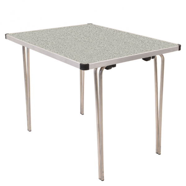 Laminate Folding Table | 546 x 915 x 610mm | 3ft x 2ft | Snow Grit | GOPAK Contour25