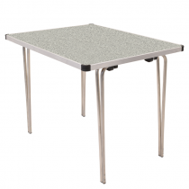 Laminate Folding Table | 584 x 915 x 610mm | 3ft x 2ft | Snow Grit | GOPAK Contour25
