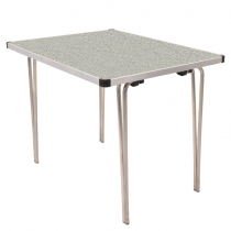 Laminate Folding Table | 508 x 915 x 685mm | 3ft x 2ft 3" | Snow Grit | GOPAK Contour25