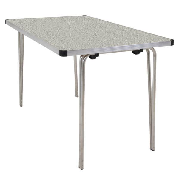 Laminate Folding Table | 508 x 1220 x 760mm | 4ft x 2ft 6" | Snow Grit | GOPAK Contour25