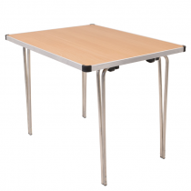 Laminate Folding Table | 584 x 915 x 610mm | 3ft x 2ft | Beech | GOPAK Contour25