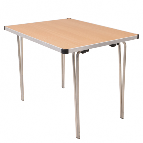 Laminate Folding Table | 700 x 915 x 610mm | 3ft x 2ft | Beech | GOPAK Contour25