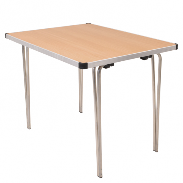 Laminate Folding Table | 508 x 915 x 685mm | 3ft x 2ft 3" | Beech | GOPAK Contour25