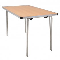 Laminate Folding Table | 584 x 1220 x 610mm | 4ft x 2ft | Beech | GOPAK Contour25