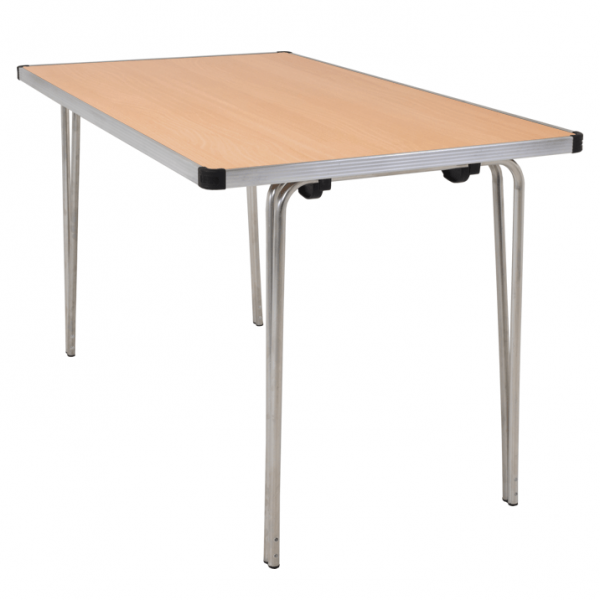 Laminate Folding Table | 546 x 1220 x 685mm | 4ft x 2ft 3" | Beech | GOPAK Contour25