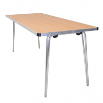 Laminate Folding Table | 546 x 1520 x 610mm | 5ft x 2ft | Beech | GOPAK Contour25