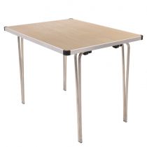Laminate Folding Table | 508 x 915 x 760mm | 3ft x 2ft 6″ | Maple | GOPAK Contour25