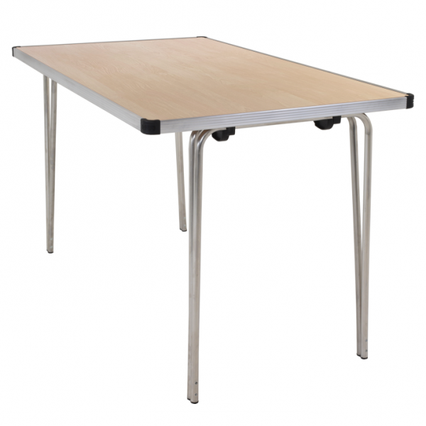 Laminate Folding Table | 508 x 1220 x 685mm | 4ft x 2ft 3" | Maple | GOPAK Contour25