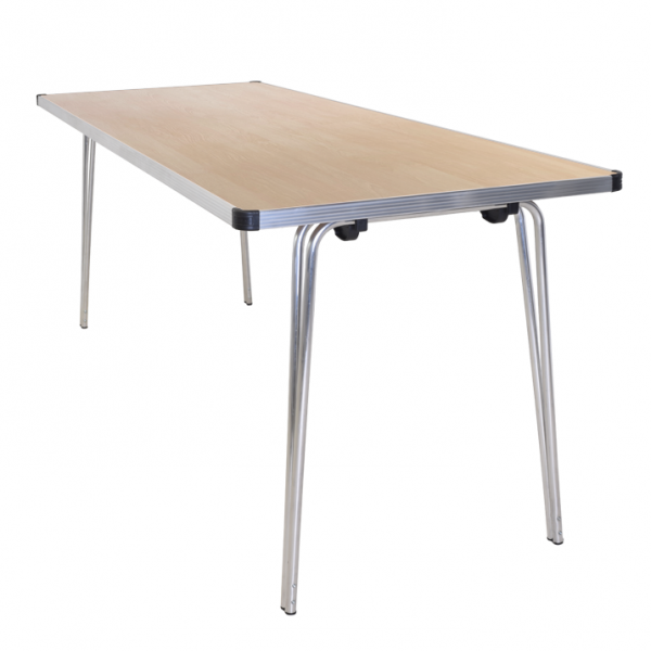 Laminate Folding Table | 546 x 1520 x 760mm | 5ft x 2ft 6" | Maple | GOPAK Contour25