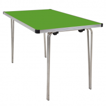 Laminate Folding Table | 584 x 1220 x 760mm | 4ft x 2ft 6″ | Pea Green | GOPAK Contour25