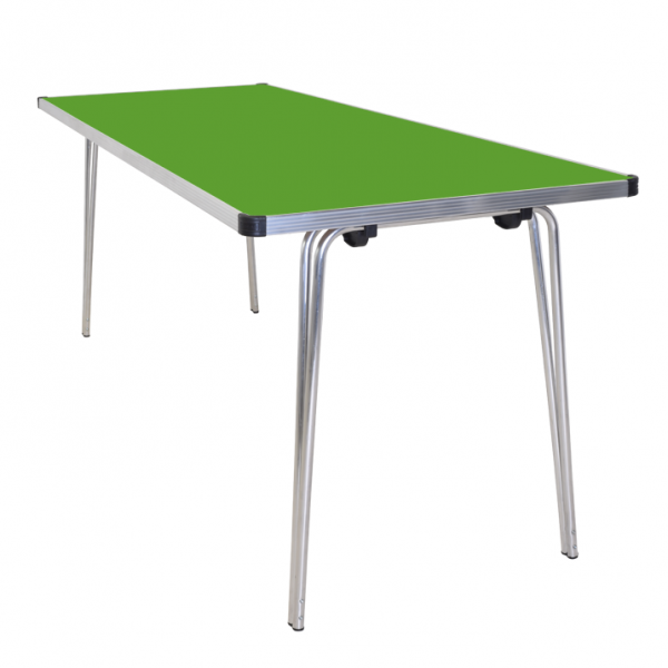 Laminate Folding Table | 546 x 1520 x 685mm | 5ft x 2ft 3" | Pea Green | GOPAK Contour25