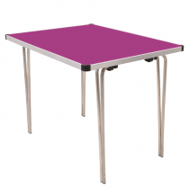 Laminate Folding Table | 700 x 915 x 610mm | 3ft x 2ft | Fuchsia | GOPAK Contour25