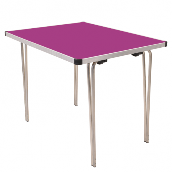 Laminate Folding Table | 508 x 915 x 760mm | 3ft x 2ft 6" | Fuchsia | GOPAK Contour25