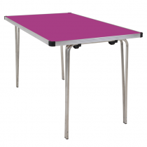 Laminate Folding Table | 546 x 1220 x 610mm | 4ft x 2ft | Fuchsia | GOPAK Contour25