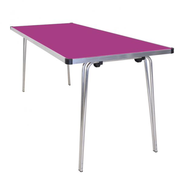 Laminate Folding Table | 584 x 1520 x 685mm | 5ft x 2ft 3" | Fuchsia | GOPAK Contour25